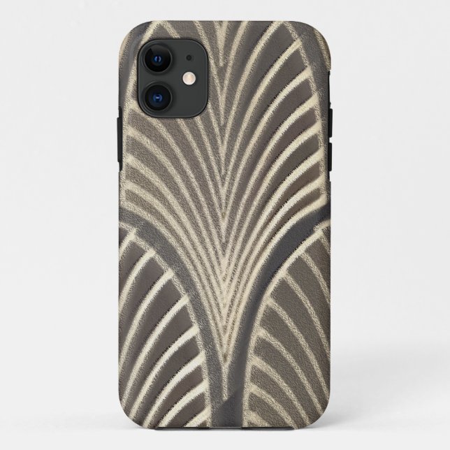Capa Para iPhone 11 Ventoinha Art Déco (Verso)