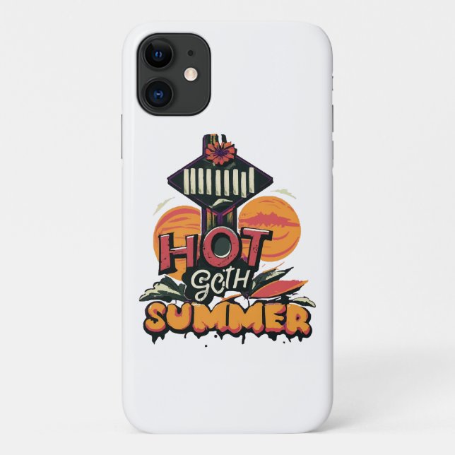 Capa Para iPhone 11 Verão Quente Chic Goth  (Verso)