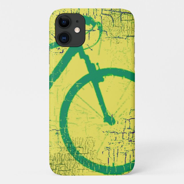 Capa Para iPhone 11 verde circular (Verso)
