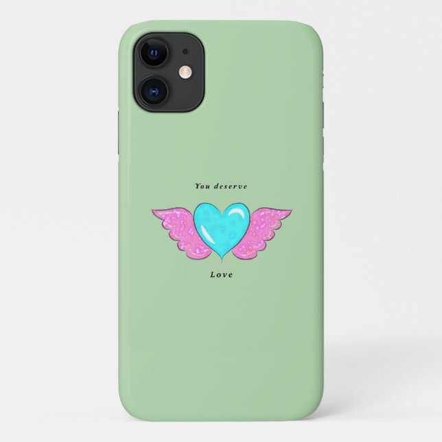Capa Para iPhone 11 verde claro (Verso)