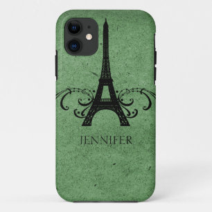 Capa Para iPhone 11 Verde Vintage - Flourado Francês