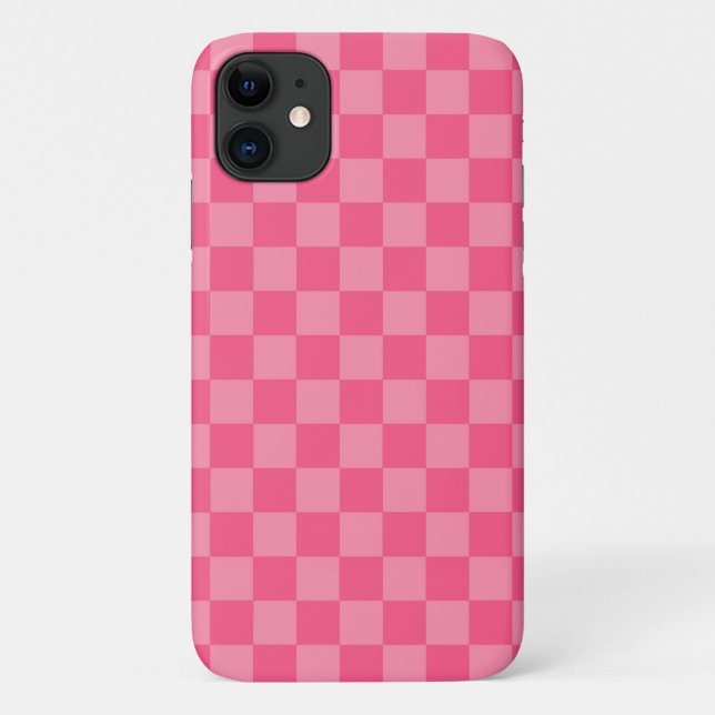 Capa Para iPhone 11 Verificação Rosa (Verso)