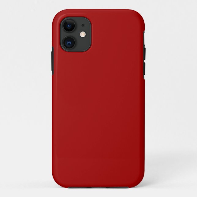 Capa Para iPhone 11 Vermelho de Maçã Adormecida Escuro (Verso)