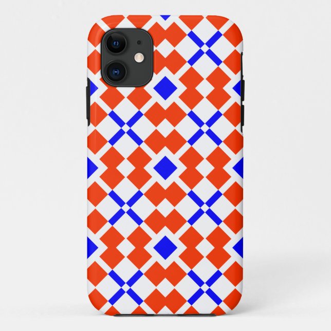 Capa Para iPhone 11 Vermelho e Azul, é Saxônia (Verso)