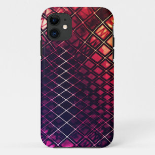 Capa Para iPhone 11 Vermelho escuro a coral desenhando uma juta curvad
