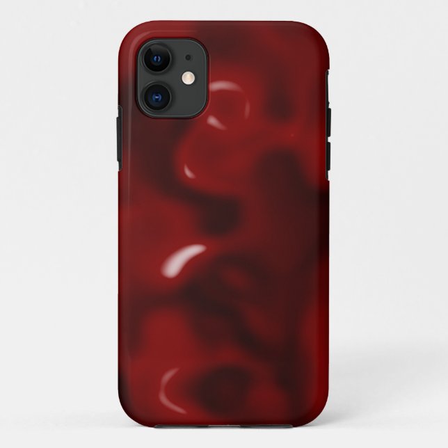 Capa Para iPhone 11 Vermelho líquido (Verso)
