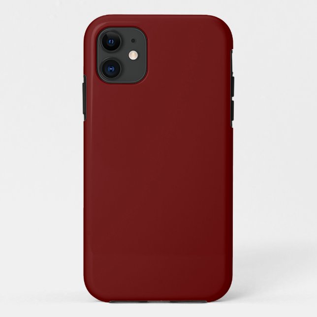 Capa Para iPhone 11 Vermelho sangue (cor sólida)   (Verso)