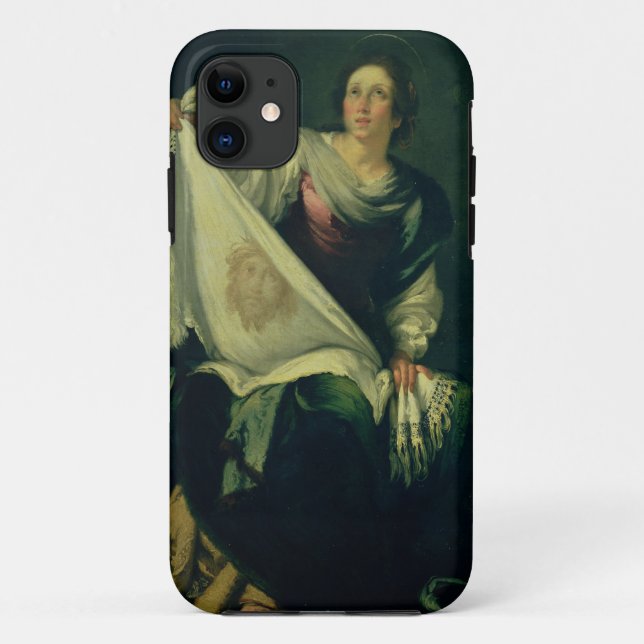 Capa Para iPhone 11 Veronica do St., 1625-30 (óleo em canvas) (Verso)