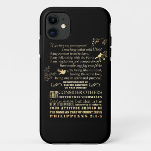 Capa Para iPhone 11 Verso escritural da bíblia - 2:1 dos Philippians