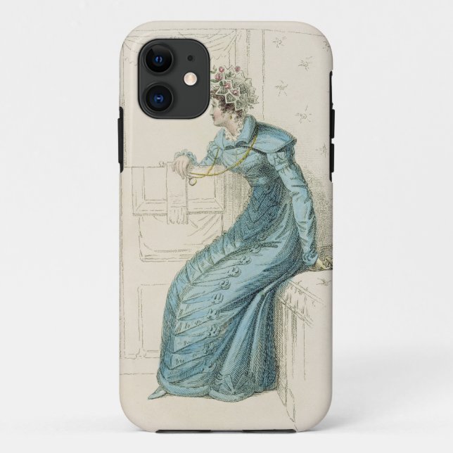 Capa Para iPhone 11 Vestido da carruagem, placa de forma do (Verso)