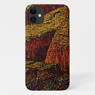 Capa Para iPhone 11 Viagens vintage Ocean Cliff Rock Landscape