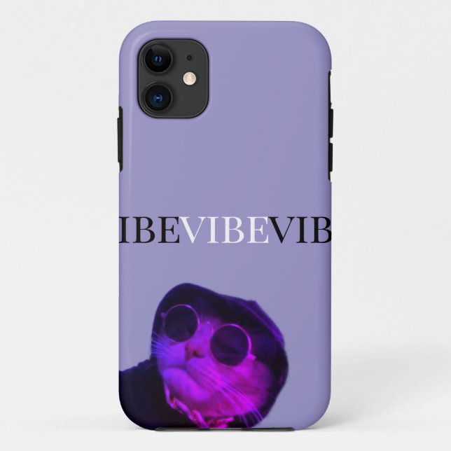 Capa Para iPhone 11 vibe cat (Verso)