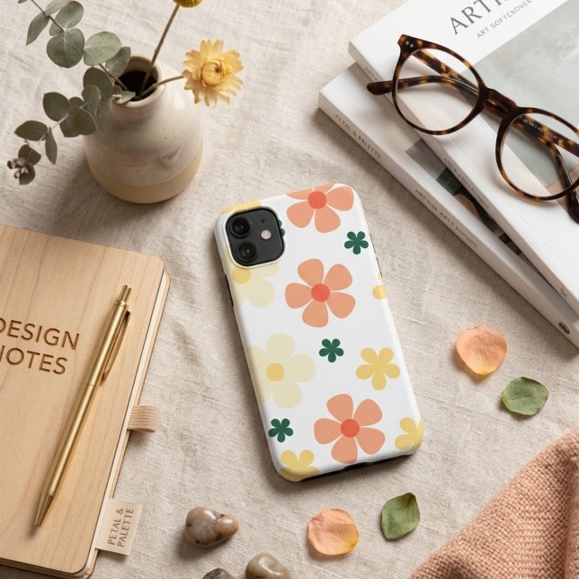 Capa Para iPhone 11 Vibrações florais botânicas  (Criador carregado)
