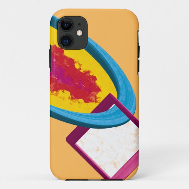 Capa Para iPhone 11 Vibrante Anel de Cosmos Abstrato & Quadrado – Mode (Verso)
