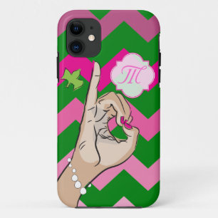Capa Para iPhone 11 Vida de Sortidade rosa e verde