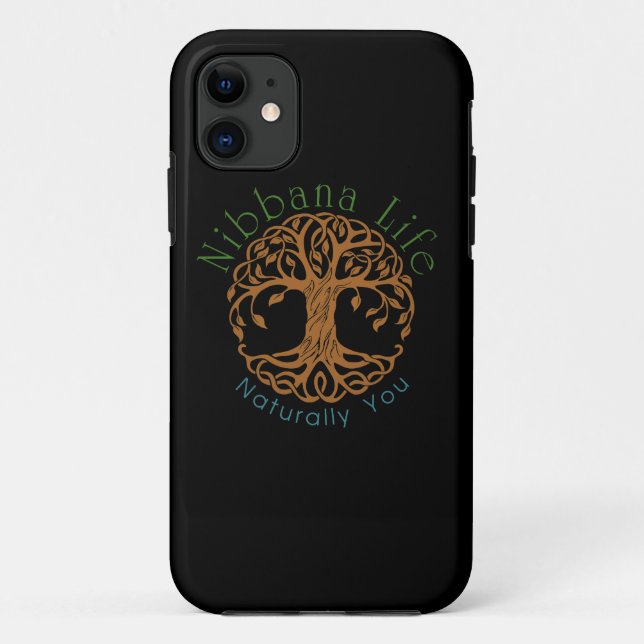 Capa Para iPhone 11 Vida Nibbana Preta (Verso)