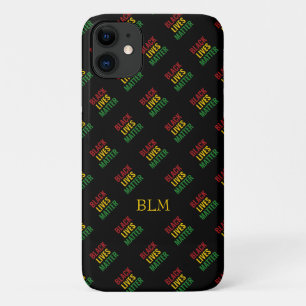 Capa Para iPhone 11 Vidas Negras Importam Monograma BHM