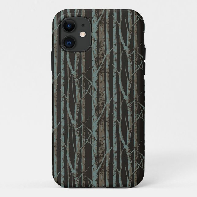 Capa Para iPhone 11 Vidoeiro retro escuro (Verso)