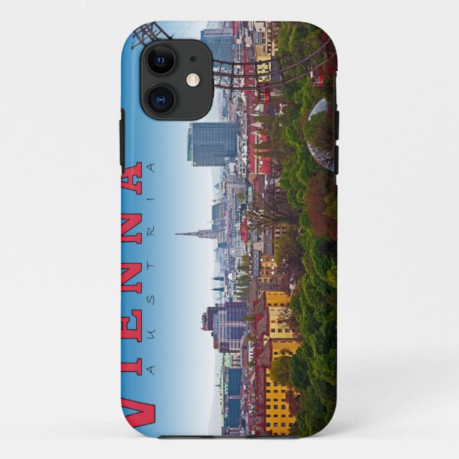 Capa Para iPhone 11 Viena - paisagem urbana (Verso)