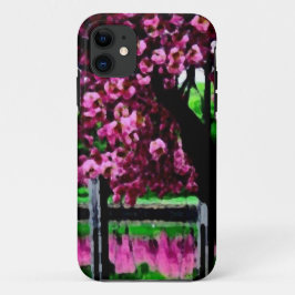 Capa Para iPhone 11 View to garden huile_iphone5