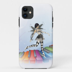Capa Para iPhone 11 Vignette Musical Keyboard Faerie