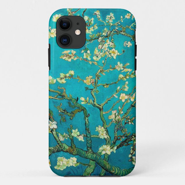 Capa Para iPhone 11 Vincent Van Gogh Blossoming Almond Tree Arte Flora (Verso)