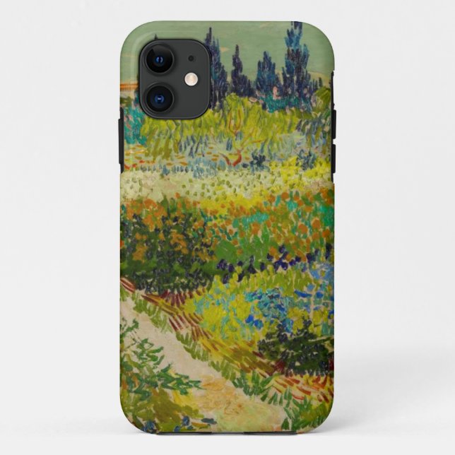 Capa Para iPhone 11 Vincent Van Gogh Garden em Arles (Verso)