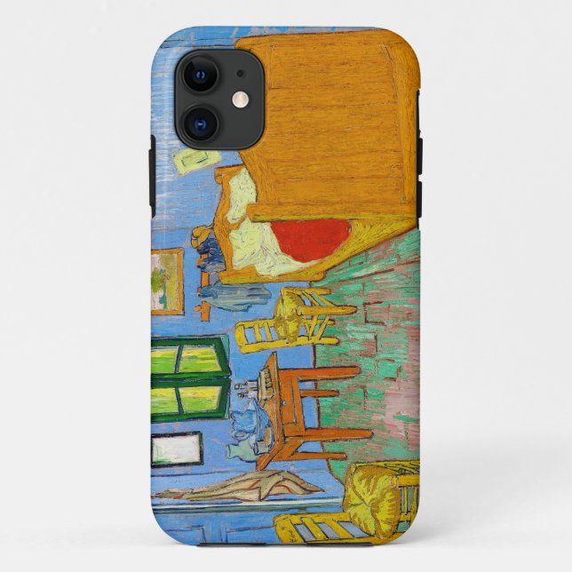Capa Para iPhone 11 Vincent Van Gogh O Quarto em Arles (Verso)