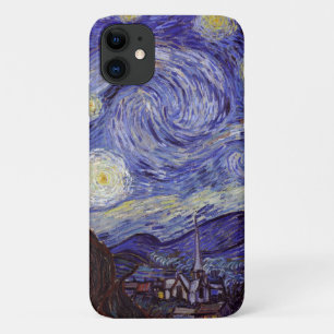 Capa Para iPhone 11 Vincent Van Gogh Starry Night Vintage Fine Art