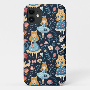 Capa Para iPhone 11 Vintage Alice no País das Maravilhas