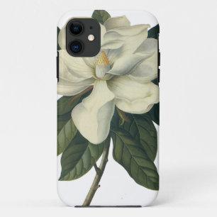 Capa Para iPhone 11 Vintage Blooming White Magnolia Blossom Flores