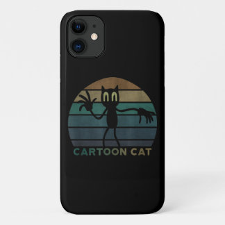Capa Para iPhone 11 Vintage Cartoon Cat Creepypasta | Legal Gato Lover