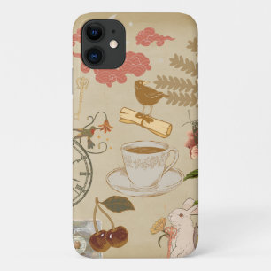Capa Para iPhone 11 Vintage Collage Art