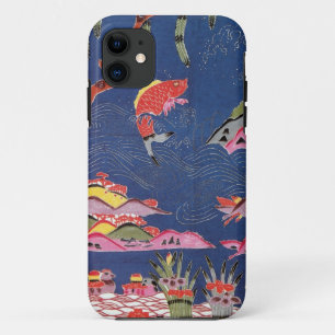 Capa Para iPhone 11 Vintage Japonês Kimono Textile (Bingata)