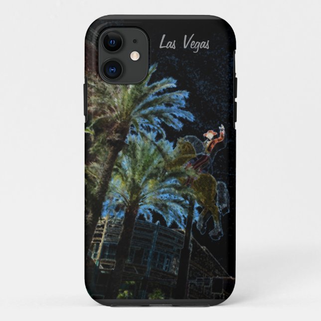 Capa Para iPhone 11 Vintage Las Vegas (Verso)