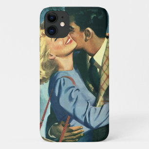 Capa Para iPhone 11 Vintage Love and Romance, dança de Natal