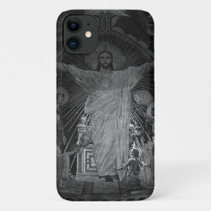 Capa Para iPhone 11 Vintage Paris principal mosaico Sagrado Coração Je