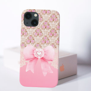 Capa Para iPhone 11 Vintage Pink Rose Floral