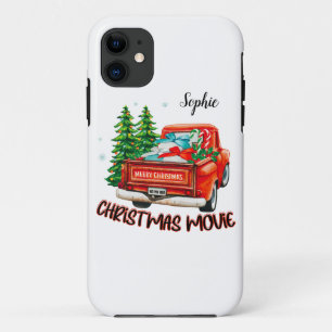 Capa Para iPhone 11 Vintage Red Truck, Filme de Natal