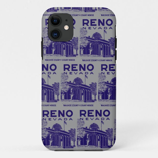 Capa Para iPhone 11 Vintage Reno Nevada (Verso)