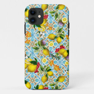 Capa Para iPhone 11 Vintage Siciliano modelo de jardim de limão