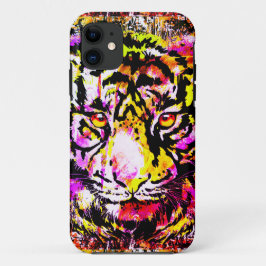 Capa Para iPhone 11 Vintage Tiger - Grandes Gatos - Vida Selvagem - Ti