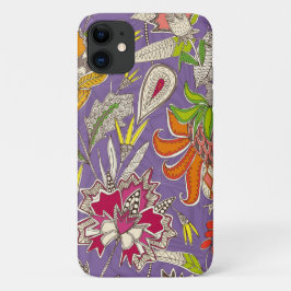 Capa Para iPhone 11 violeta pop chintz