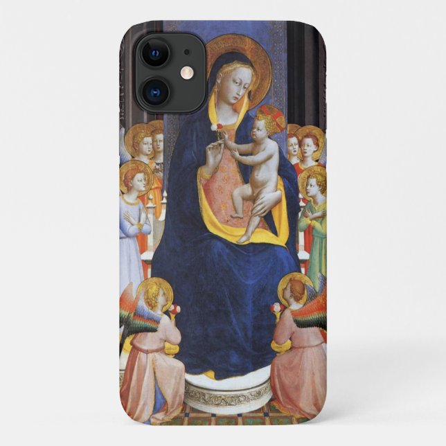 CAPA PARA iPhone 11 VIRGEM COM CRIANÇAS, ÂNGULOS E SANTOS (Verso)