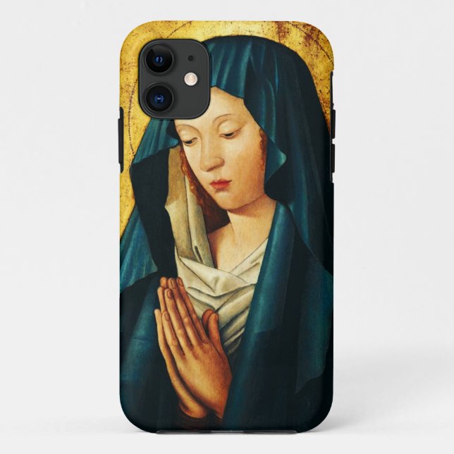 Capa Para iPhone 11 Virgem em oração de Riga (Verso)