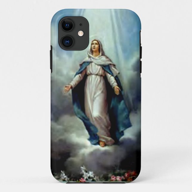 Capa Para iPhone 11 Virgem Maria abençoada - mãe do deus (Verso)