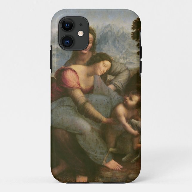 Capa Para iPhone 11 Virgin e criança com St Anne, c.1510 (Verso)
