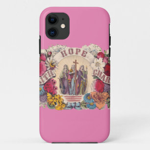 Capa Para iPhone 11 Virtudes teológicas Fé, Esperança e Caridade