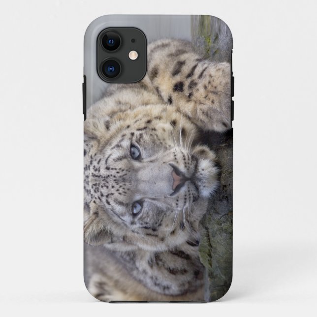 Capa Para iPhone 11 Vishnu Snow Leopard iPhone 5 Case-Mate Case (Verso)