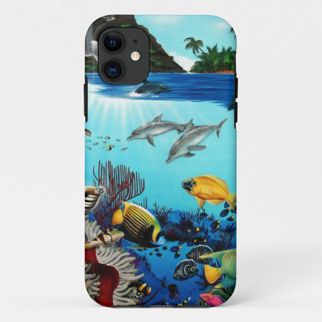 Capa Para iPhone 11 Visões tropicais (Verso)